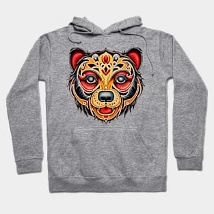 Spirit Animal Tribal Bear Face Hoodie